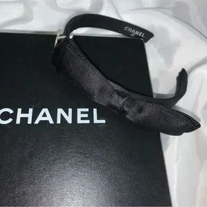 CHANEL | Accessories | Chanel Hand Wrapped Black Silk Double 